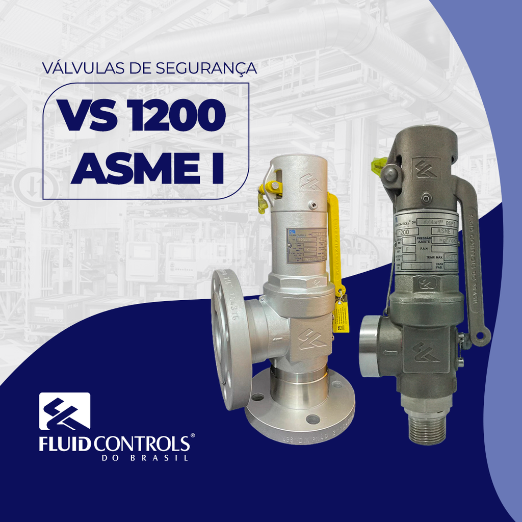 [VS-1200-ASME-I] Válvula de Segurança e Alívio VS 1200 – ASME I