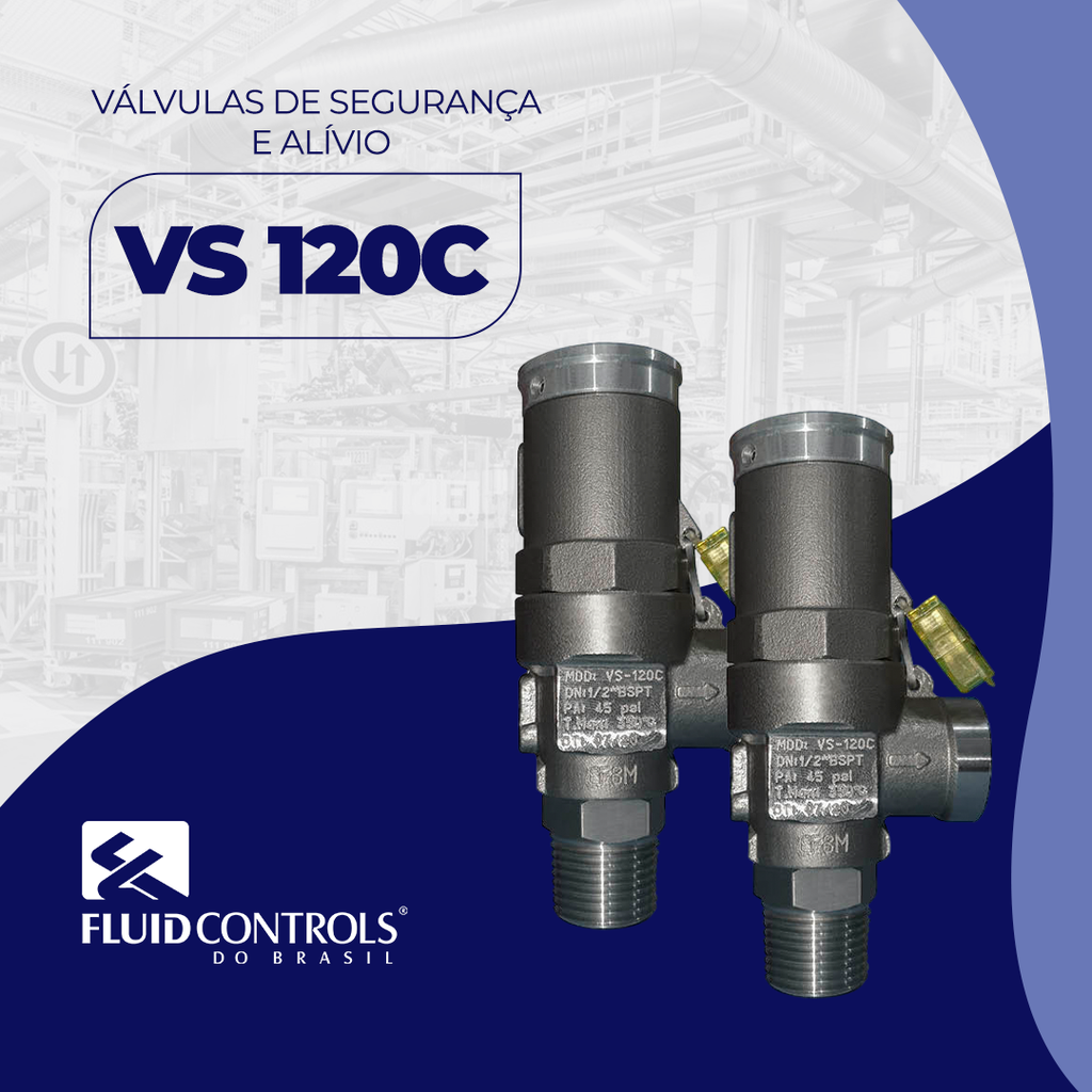 [VS-120C] Válvula de Segurança e Alívio VS 120C